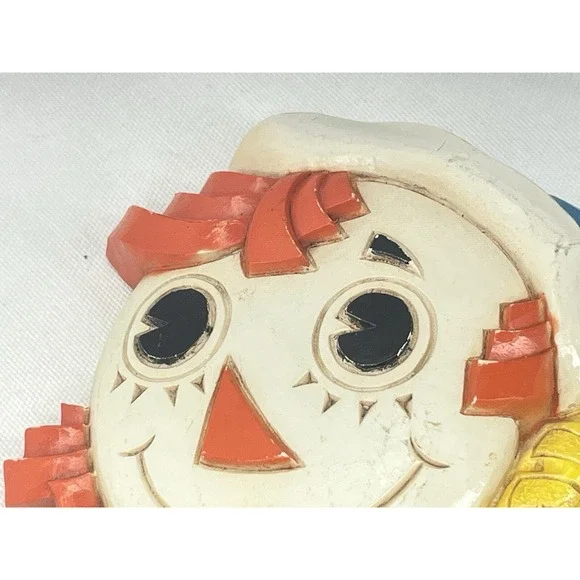 Set 2 Vintage 1977 Raggedy Ann And Andy Wall Hanging Decor Bobbs Merrill Co. 13" - Picture 10 of 14